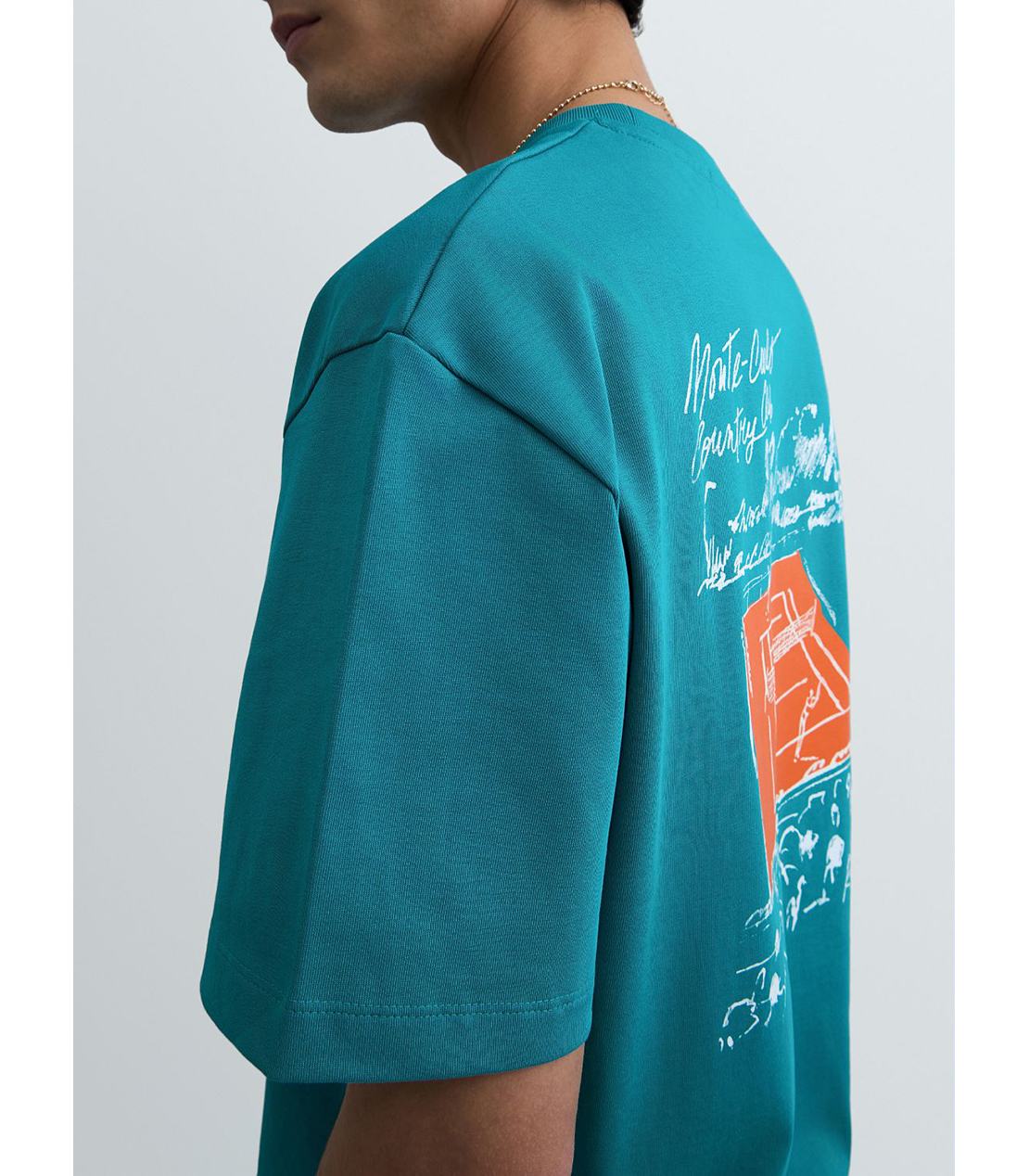 REPLAY &times; Monte Carlo Country Club オーバーサイズ Tシャツ 詳細画像 エメラルド 7